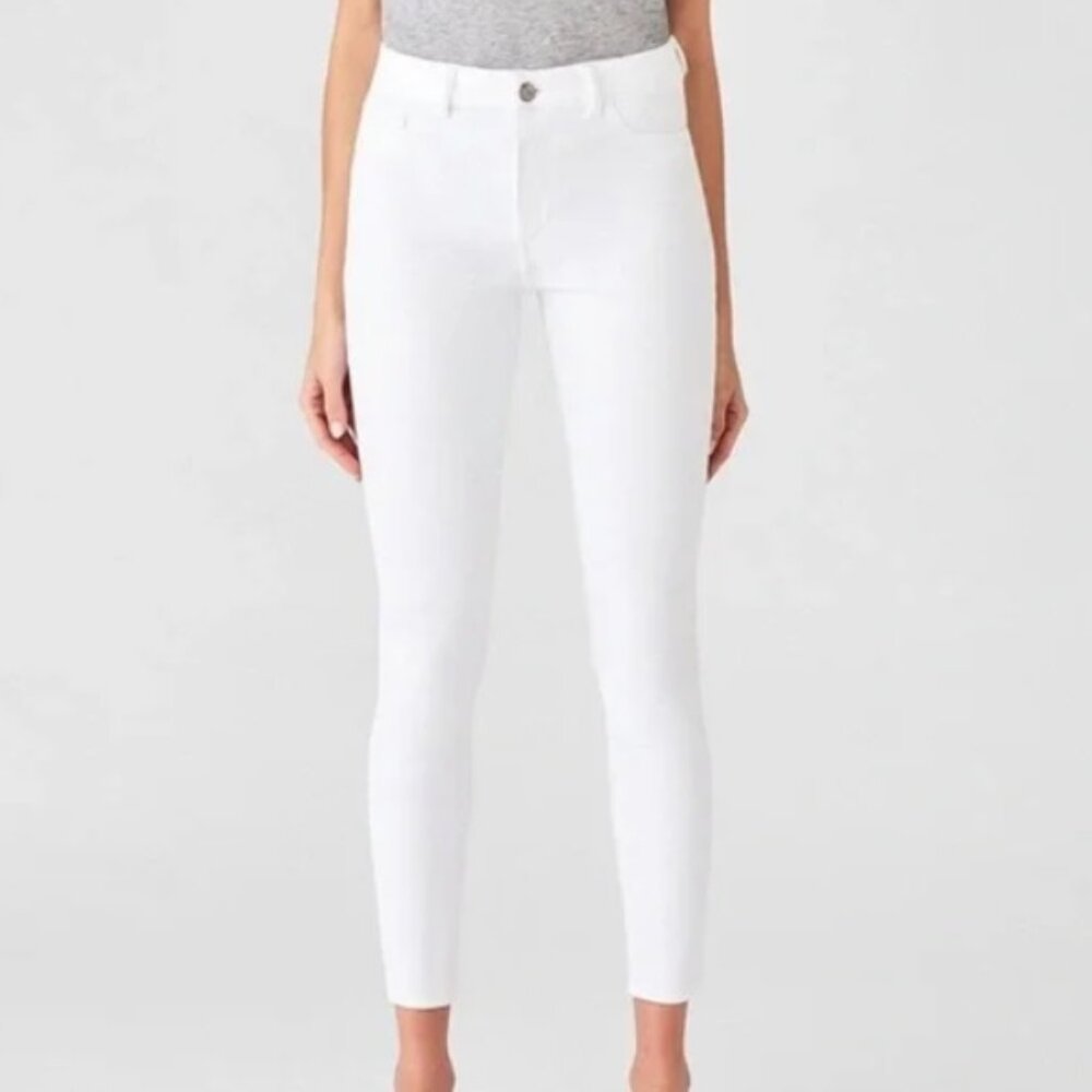 DL 1961 Farrow High Rise Skinny Jean in Porcelain